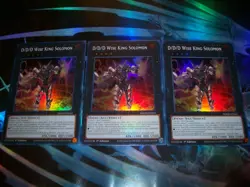 3x D/D/D Wise King Solomon 1st Edition Super Rare DOOD-EN043 Yu-Gi-Oh! - Image 1