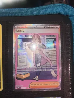 Pokemon TCG Trainer Lacey Prismatic Evolutions Holo Card 175/131 - Image 1