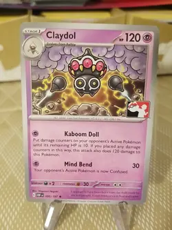 Claydol Pokemon Prize Pack Series 4 Promo Pokemon Card NM/LP Play Stamp - Image 1