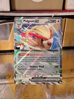Pidgeot ex Pokemon Prize Pack Series 4 Promo Pokemon Card NM/LP Play Stamp - Image 1