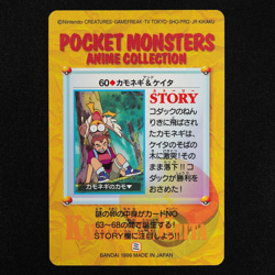Pokemon Card Farfetch'd & Keith 60 Bandai Carddass 1998 Anime Collection F4265 - Image 3