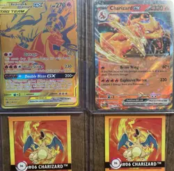 Pokemon Charizard 4 Card Lot. EX, GX, Artbox. - Image 1