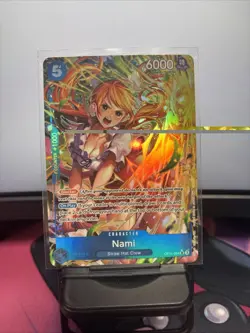 Nami OP11-054 (Alternate Art) - A Fist of Divine Speed One Piece English NM Card - Image 1