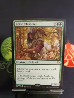Beast Whisperer Commander 2020 Regular C20 167 Rare Green Creature Elf Druid - Image 1