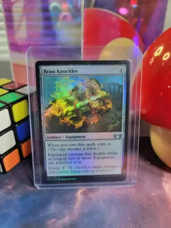 Brass Knuckles Magic The Gathering Streets Of New Capenna Foil Uncommon NM - Image 1