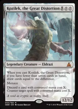 1x Kozilek, the Great Distortion Light Play MTG Magic - Kid Icarus - - Image 1