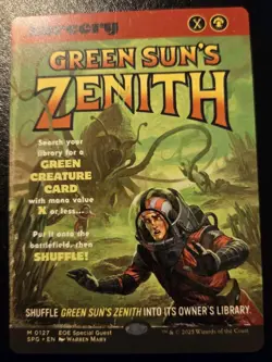 Green Sun's Zenith (Showcase) 0127 Special Guest Mythic Edge Of Eternities MTG - Image 1