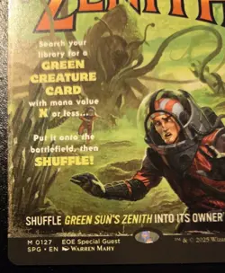 Green Sun's Zenith (Showcase) 0127 Special Guest Mythic Edge Of Eternities MTG - Image 4