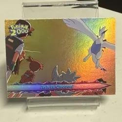 Topps Pokemon the Movie 2000 Ash is Chosen #46 Lugia RAINBOW FOIL - VERY RARE - Image 1