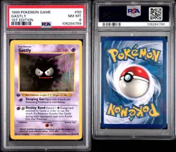 Pokemon Gastly Base Set Shadowless 1st Edition #50 PSA 8 - Image 3