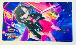 Pokemon TCG Crown Zenith Premium Playmat Marnie & Morpeko V Union NEW! - Image 1