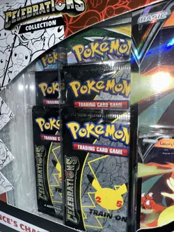 Pokemon 25th Anniversary Celebrations Lance’s Charizard V Box Set Read 820650101625 - Image 2