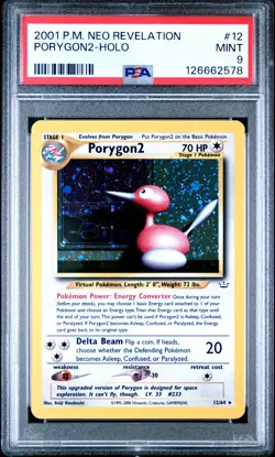 2001 POKEMON NEO REVELATION #12 PORYGON2-HOLO PSA 9 - Image 1