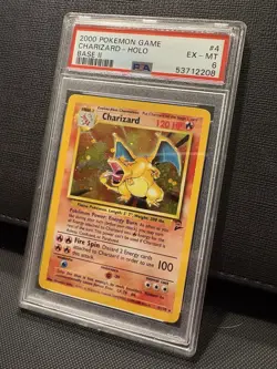 2000 Pokemon TCG Charizard Base Set 2 PSA 6 Excellent #4 - Image 2