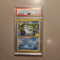 2021 Pokemon Celebrations Blastoise PSA 10 Classic Collection #2 - Image 1