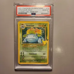 2021 Pokemon Celebrations Venusaur PSA 10 Classic Collection #15 - Image 1