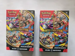Set of 2 Pokemon TCG Mega Evolution Booster Bundle Lot New Factory Sealed - Image 1