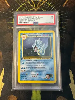 Pokemon Giovanni's Gyarados 5/132 Gym Challenge 1st Edition Holo Vintage PSA 1 - Image 1