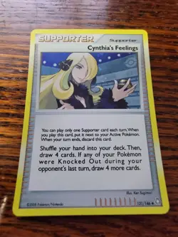 Cynthia's Feelings Holo Pokemon Supporter 131/146 Legends Awakened 2008 LP! - Image 1