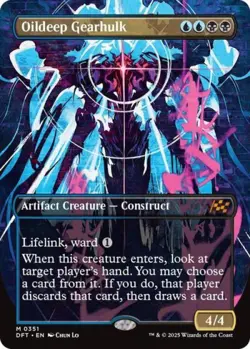 Oildeep Gearhulk (Borderless) - Light Play MTG Aetherdrift - Image 1
