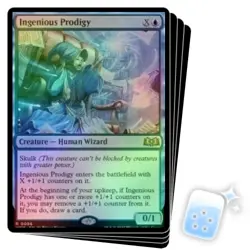 FOIL INGENIOUS PRODIGY X4 Wilds Of Eldraine WOE Magic MTG MINT CARD - Image 1
