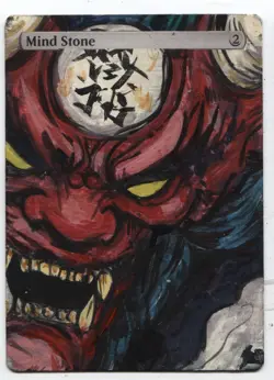 Mindstone MTG Altered art MAGIC Hand Painted Card Commander - Image 1