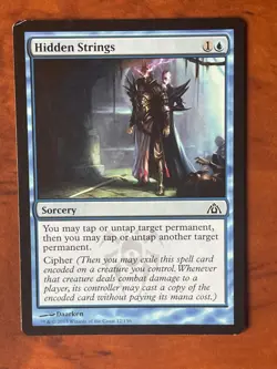 Hidden Strings MTG Magic the Gathering Card MP Moderately Played DGM - Image 1