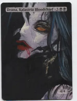 Drana, Kalastria Bloodchief MTG Altered art MAGIC Hand Painted Card Commander - Image 1