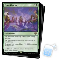 ELVEN CHORUS X4 The Lord Of The Rings Magic MTG MINT CARD - Image 1