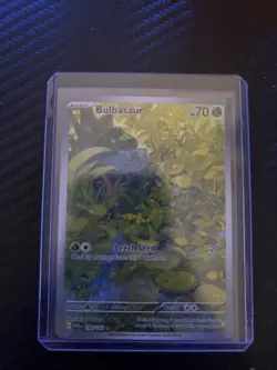 Pokemon TCG Bulbasaur Scarlet & Violet 151 Holo Illustration Rare Card 166/165 - Image 3