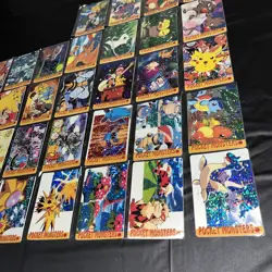 Pokemon Vintage Pocket Monsters Vending HOLO Prism Sticker (36 Cards) Charizard! - Image 3