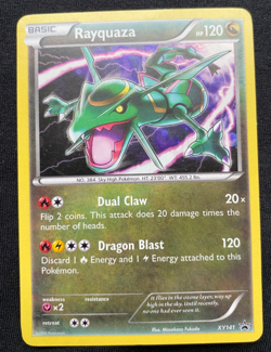 Rayquaza XY141 Pokemon Dragon Promo Card (LP) - Image 1