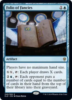 Light Play, English MTG Regular Folio of Fancies Throne of Eldraine Magic the Ga - Image 1