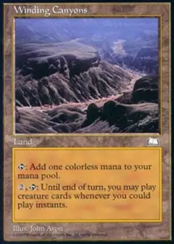 Winding Canyons - Weatherlight # MTG Magic The Gathering - Image 1