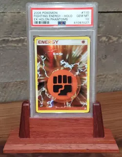 PSA 10 Pokemon Fighting Energy Holo Gem Mint 110/110 EX Holon Phantoms - Image 1