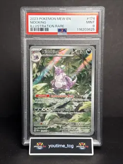 2023 Pokemon Mew En-151 Illustration Rare Nidoking #174 PSA 9 - Image 1