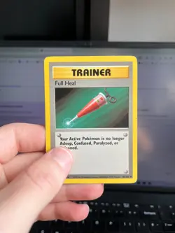 Full Heal 82/102 Pokemon Trading Card - Base Set - Very Good - Image 1