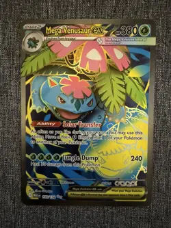 Mega Venusaur ex 155/132 FULL ART Pokemon Card Mega Evolution - Image 1