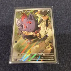 Pokemon TCG N's Zorua SVP 189 Journey Together ETB Black Star Promo Card - NM - Image 1