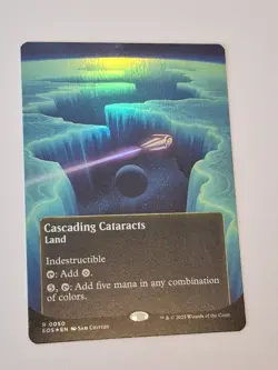 1x Cascading Cataracts (0050) (Borderless) -Foil Near Mint MTG Stellar Sights x1 - Image 1