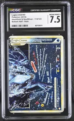 CGC 7.5 Lugia LEGEND HeartGold & SoulSilver Bottom 114/123 Holo Pokemon Card - Image 1