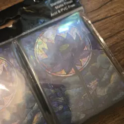 New Card Sleeves 100CT (Stained Glass Lotus), Matte Art Card Sleeves, Matte Back - Image 2