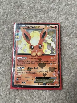 Pokemon TCG Flareon EX Holo Rare Card RC6/RC32 Generations Radiant Collection - Image 1