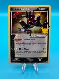 Pokemon TCG Greninja Gold Star SWSH144 25th Celebrations Promo Card - Image 1