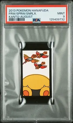 Fearow/Spearow/Snorlax - Kanto-August - 2013 Hanafuda - Pokemon Card - PSA 9 - Image 1