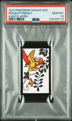 Pidgeot/Pidgey - Kanto-April - 2013 Hanafuda - Pokemon Card - PSA 10 - Image 1