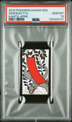 Aerodactyl - Kanto-April - 2013 Hanafuda - Pokemon Card - PSA 10 - Image 1