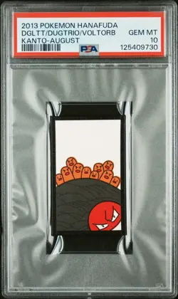 Diglett/Dugtrio/Voltorb - Kanto-August - 2013 Hanafuda - Pokemon Card - PSA 10 - Image 1