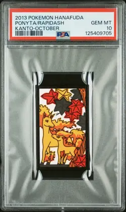 Ponyta/Rapidash - Kanto-October - 2013 Hanafuda - Pokemon Card - PSA 10 - Image 1