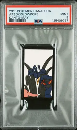 Arbok/Slowpoke - Kanto-May - 2013 Hanafuda - Pokemon Card - PSA 9 - Image 1